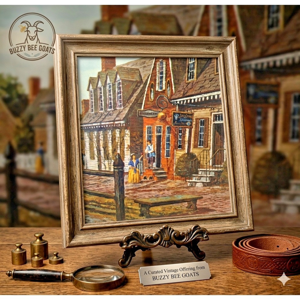 VINTAGE WILLIAMSBURG LITHOGRAPH WINE FINE PRINTS BY DRUMMOND 12x24